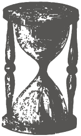 Illustration of a sand timer