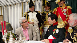 A photo of Jeremy Paxman at a reenactment of Waterloo